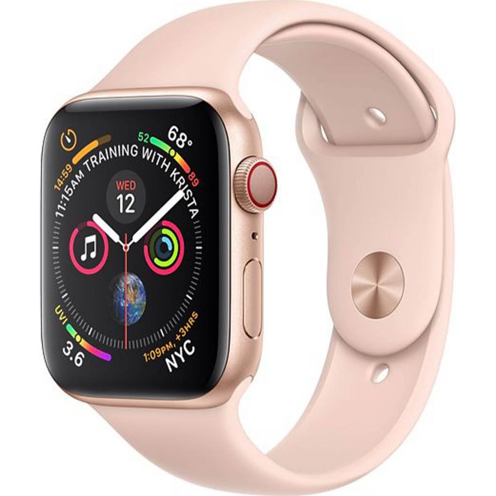 Apple Watch Series 6 GPS+Cellular 44mm Gold Aluminium Case with Pink Sand  Sport Band (MG2D3) - купить в интернет-магазине 5 звёзд