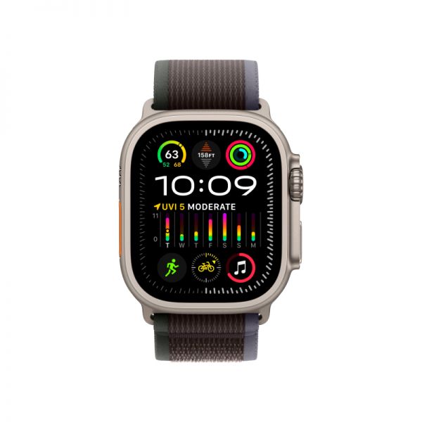 Apple Watch Ultra 2 GPS + Cellular, 49 мм, корпус из титана, ремешок Trail синего/черного цвета