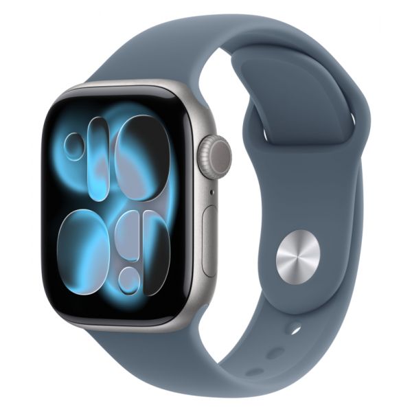 Apple Watch Series 11 42 mm, Space Grey Aluminium Anchor Blue Sport Band