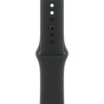 Apple Watch Series 11 42 (алюминиевый корпус, черный/черный, спортивный силиконовый ремешок)