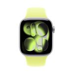 Apple Watch Series 11 42 mm, Silver Aluminium Neon Yellow Sport Band