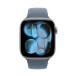 Apple Watch Series 11 46 mm, Space Grey Aluminium Anchor Blue Sport Band