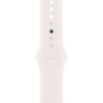 Apple Watch Series 11 46 мм (алюминиевый корпус, розовое золото/легкие румяна, спортивный силиконовый ремешок)