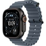 Apple Watch Ultra 3 LTE 49 мм (титановый корпус, черный/синий, ремешок из эластомера)