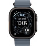 Apple Watch Ultra 3 LTE 49 мм (титановый корпус, черный/синий, ремешок из эластомера)