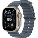 Apple Watch Ultra 3 LTE 49 мм (титановый корпус, природный/синий, ремешок из эластомера)