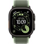 Apple Watch Ultra 3 LTE 49 мм (титановый корпус, черный/зеленый, нейлоновый ремешок)
