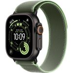 Apple Watch Ultra 3 LTE 49 мм (титановый корпус, черный/зеленый, нейлоновый ремешок)