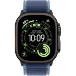 Apple Watch Ultra 3 LTE 49 мм (титановый корпус, черный/синий, нейлоновый ремешок)