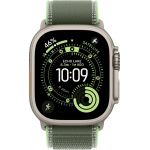 Apple Watch Ultra 3 LTE 49 мм (титановый корпус, природный/зеленый, нейлоновый ремешок)