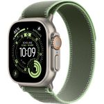Apple Watch Ultra 3 LTE 49 мм (титановый корпус, природный/зеленый, нейлоновый ремешок)
