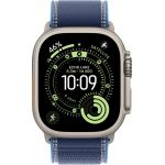 Apple Watch Ultra 3 LTE 49 мм (титановый корпус, природный/синий, нейлоновый ремешок)