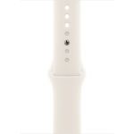 Apple Watch SE 3 44 мм (алюминиевый корпус, звездный свет/звездный свет, спортивный силиконовый ремешок)