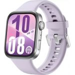 Huawei Watch FIT 4 (серебристый, с сиреневым силиконовым ремешком, международная версия) Huawei Watch FIT 4 (серебристый, с сиреневым силиконовым ремешком, международная версия)